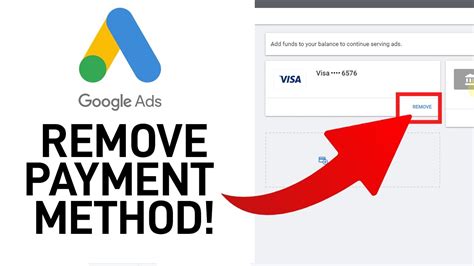 how to remove payment from google ads