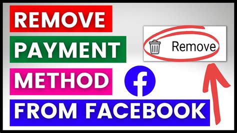 how to remove payment method from facebook business page