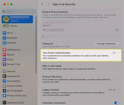 how to remove phone number from apple id on mac