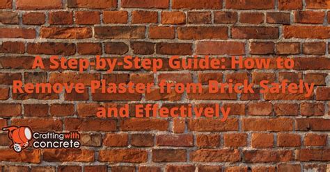 how to remove plaster from a canvas