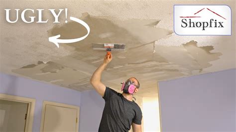 how to remove plaster popcorn ceiling