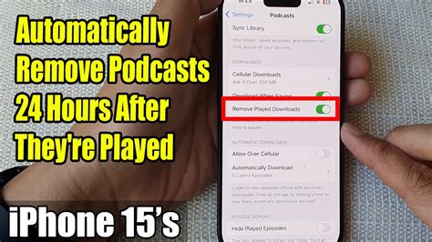 how to remove podcasts from iphone