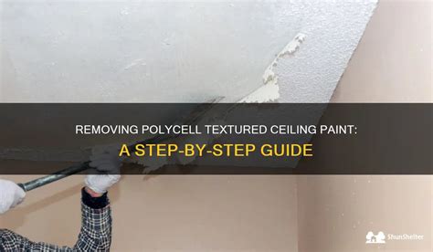 how to remove polycell textured ceiling paint