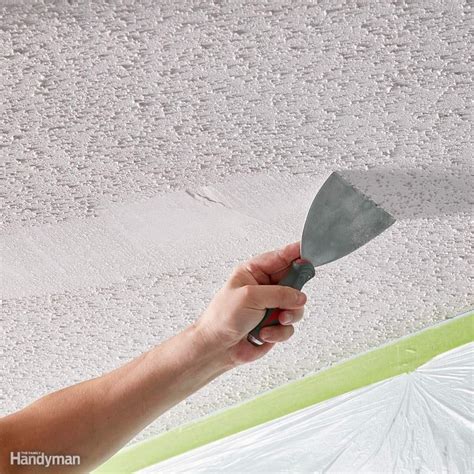 how to remove popcorn ceiling texture