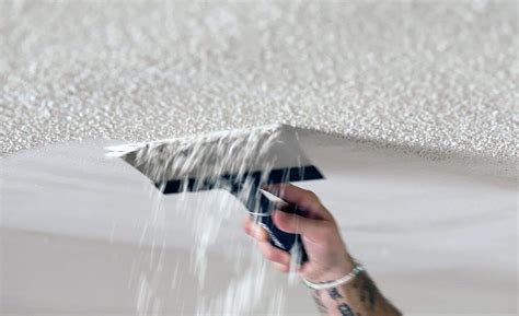 how to remove popcorn texture from a ceiling