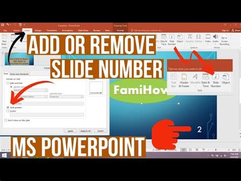 how to remove ppt slide number