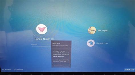 how to remove profile in chromebook
