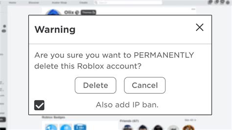 how to remove profile on roblox