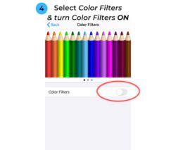 how to remove red light filter on iphone