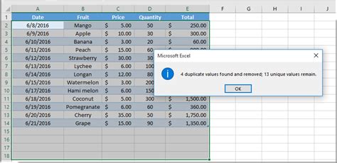 how to remove repeated data in excel