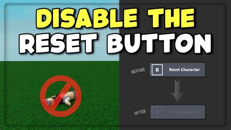 how to remove reset button roblox