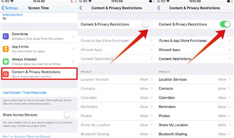 how to remove restrictions on iphone to download apps