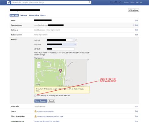 how to remove review section from facebook page