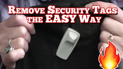 how to remove round black security tag from clothes