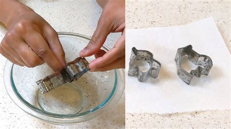 how to remove rust from cookie cutters