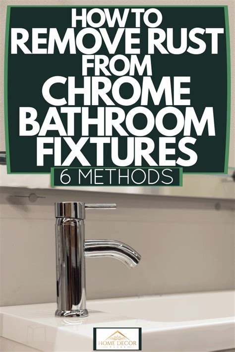 how to remove rust from light fixture in bathroom
