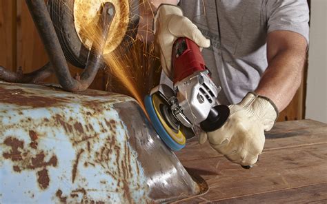 how to remove rust from metal table