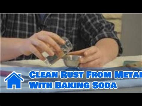 how to remove rust from metal tools with baking soda
