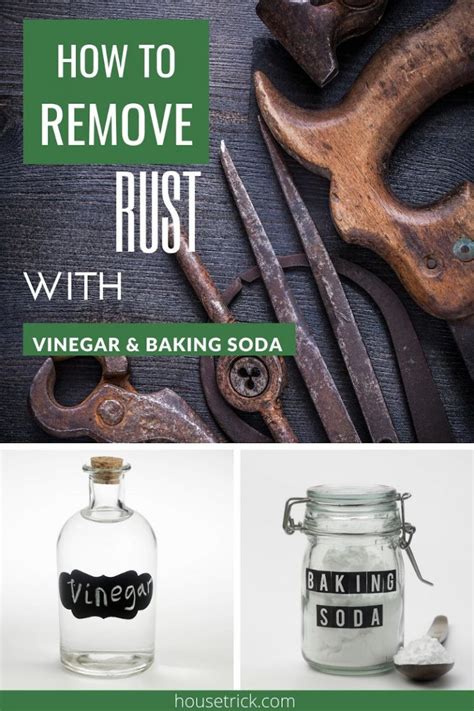 how to remove rust from metal with vinegar and baking soda