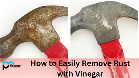 how to remove rust from metal with vinegar and water