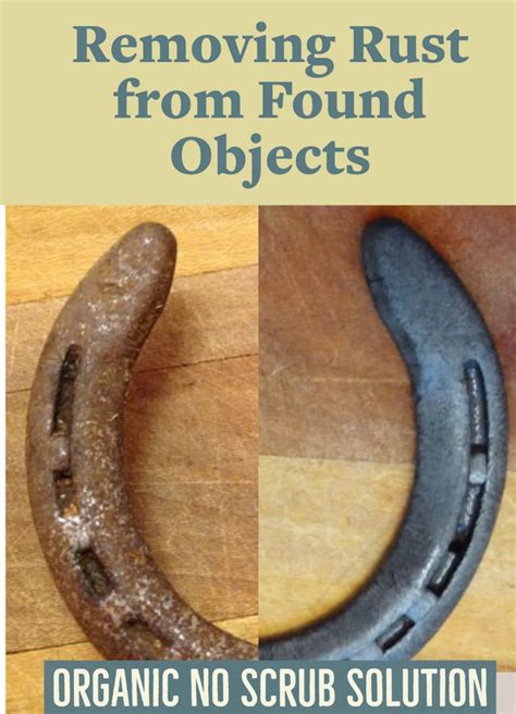 how to remove rust from metal without scrubbing