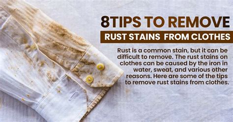 how to remove rust stains from white clothes using baking soda