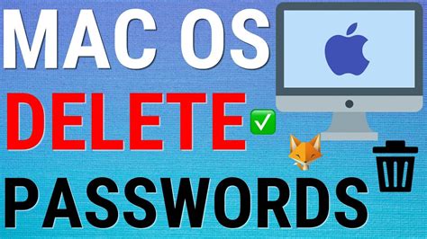 how to remove saved passwords on mac