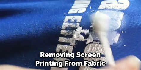 how to remove screen print from fabric