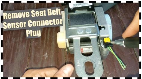 how to remove seat belt sensor
