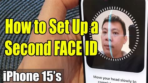 how to remove second face id on iphone 15