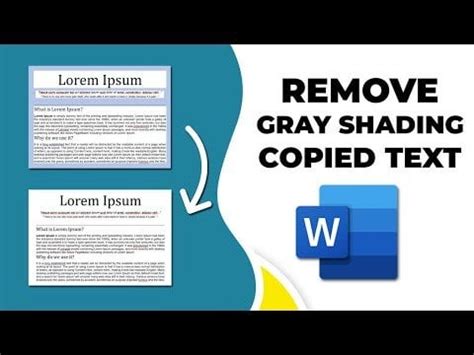 how to remove shading from copied text in outlook