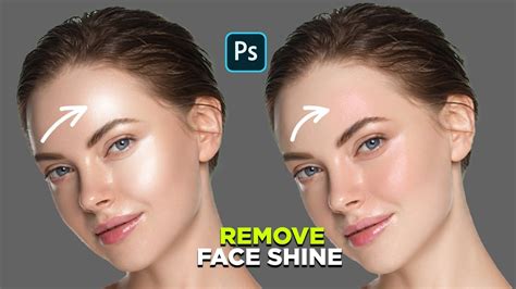 how to remove shine on face in photoshop