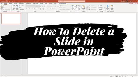 how to remove slide show in powerpoint