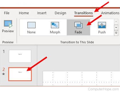 how to remove slide transitions in powerpoint