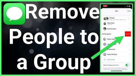 how to remove someone from a group chat on messenger iphone