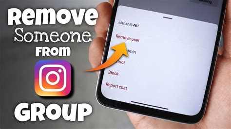 how to remove someone from instagram group chat