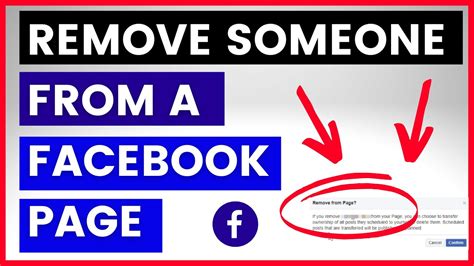 how to remove someone on facebook page