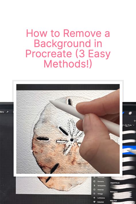how to remove something from an image on procreate