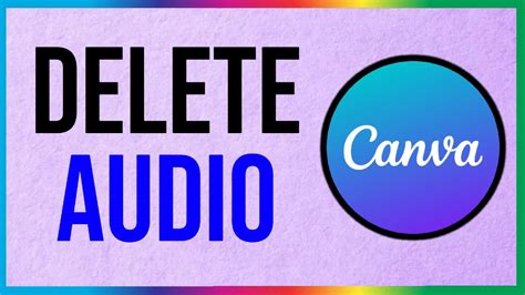 how to remove sound in canva