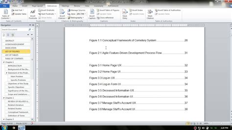 how to remove space between list of figures in word