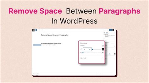 how to remove space between paragraphs in wordpress