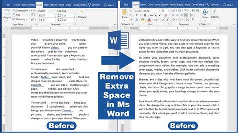 how to remove space between two headings in word