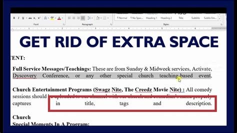 how to remove space between words in word shortcut key