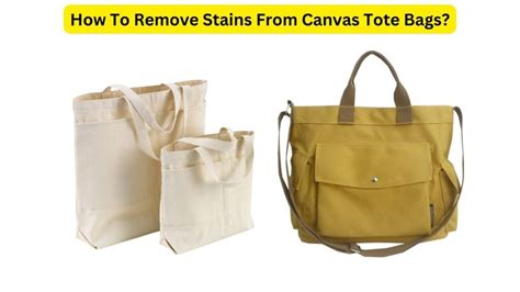how to remove stain from canvas bag