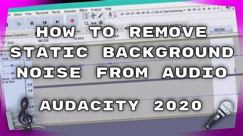 how to remove static from audio recording