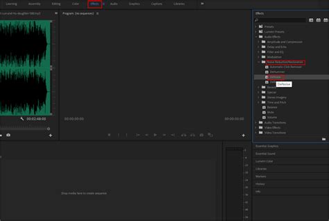 how to remove static noise from audio in premiere pro