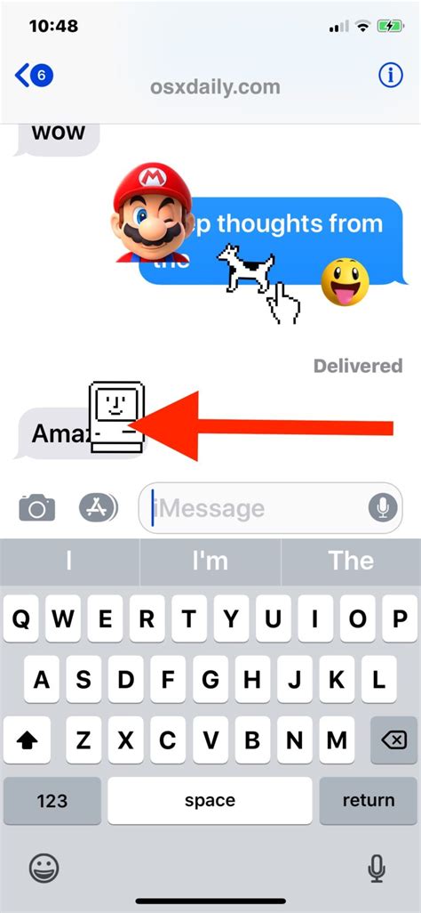 how to remove stickers from messages on iphone