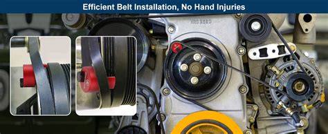 how to remove stretch belt with tool