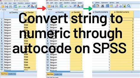 how to remove string variables in spss