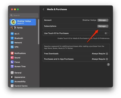 how to remove subscriptions on apple settings